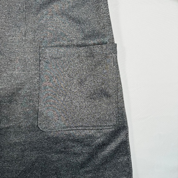 Revolve LDT Balloon Sleeve Mini Dress Womens Plus Sz 14 Dark Grey Pockets Zipper - Picture 7 of 8